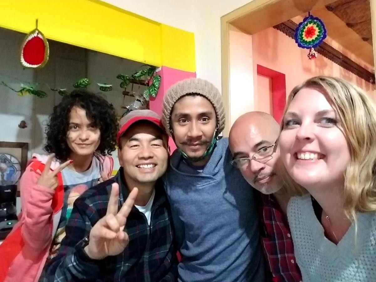 Hostal Azul Puebla Barrio El Alto Esterno foto