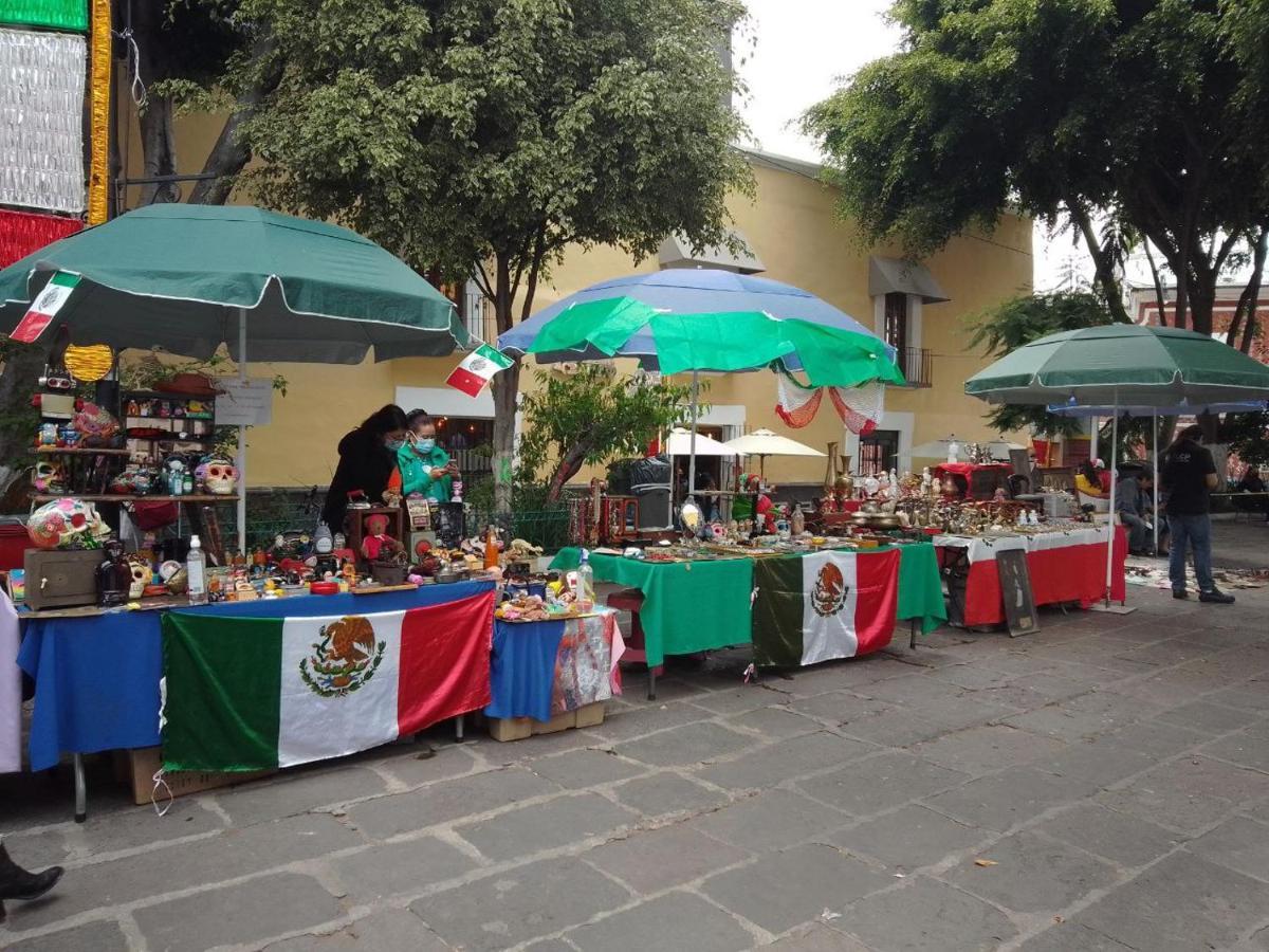 Hostal Azul Puebla Barrio El Alto Esterno foto