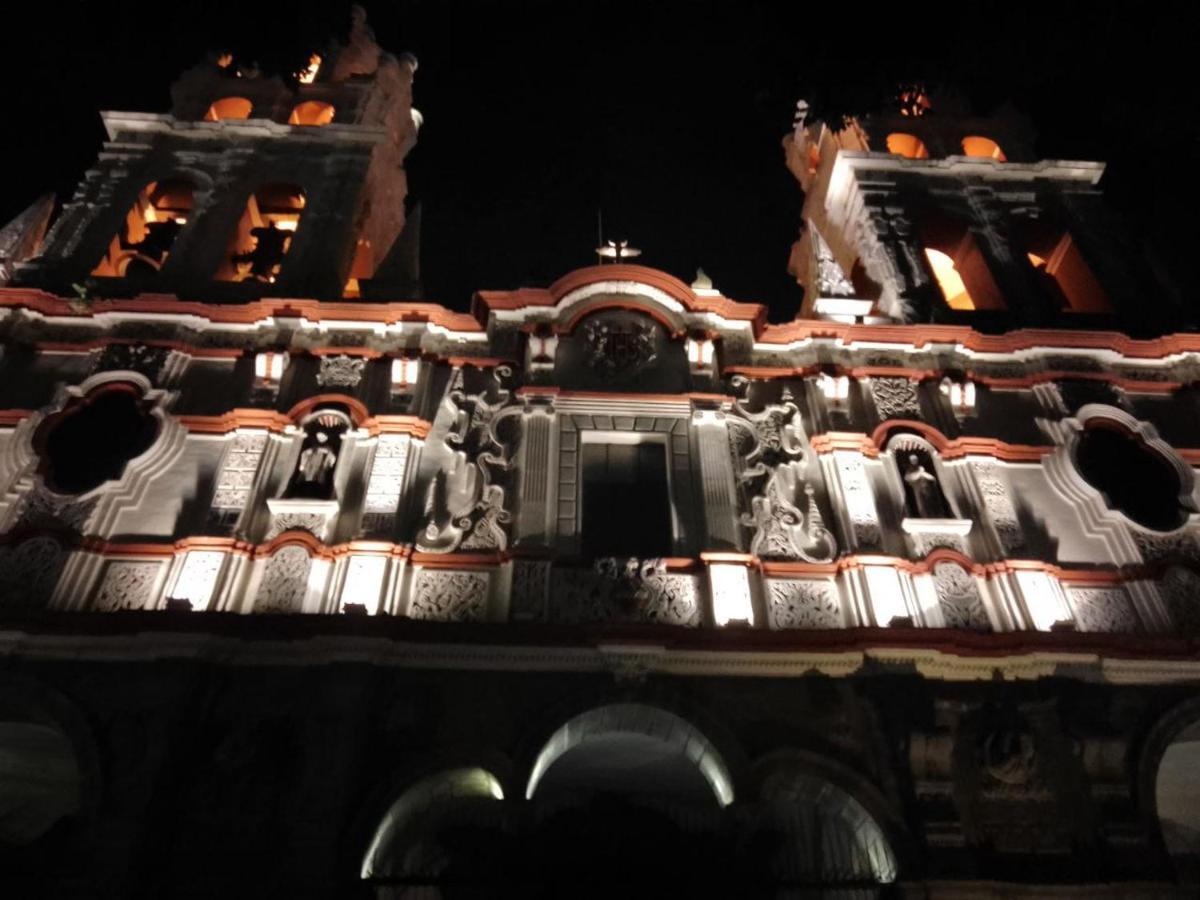 Hostal Azul Puebla Barrio El Alto Esterno foto