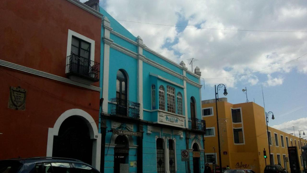 Hostal Azul Puebla Barrio El Alto Esterno foto