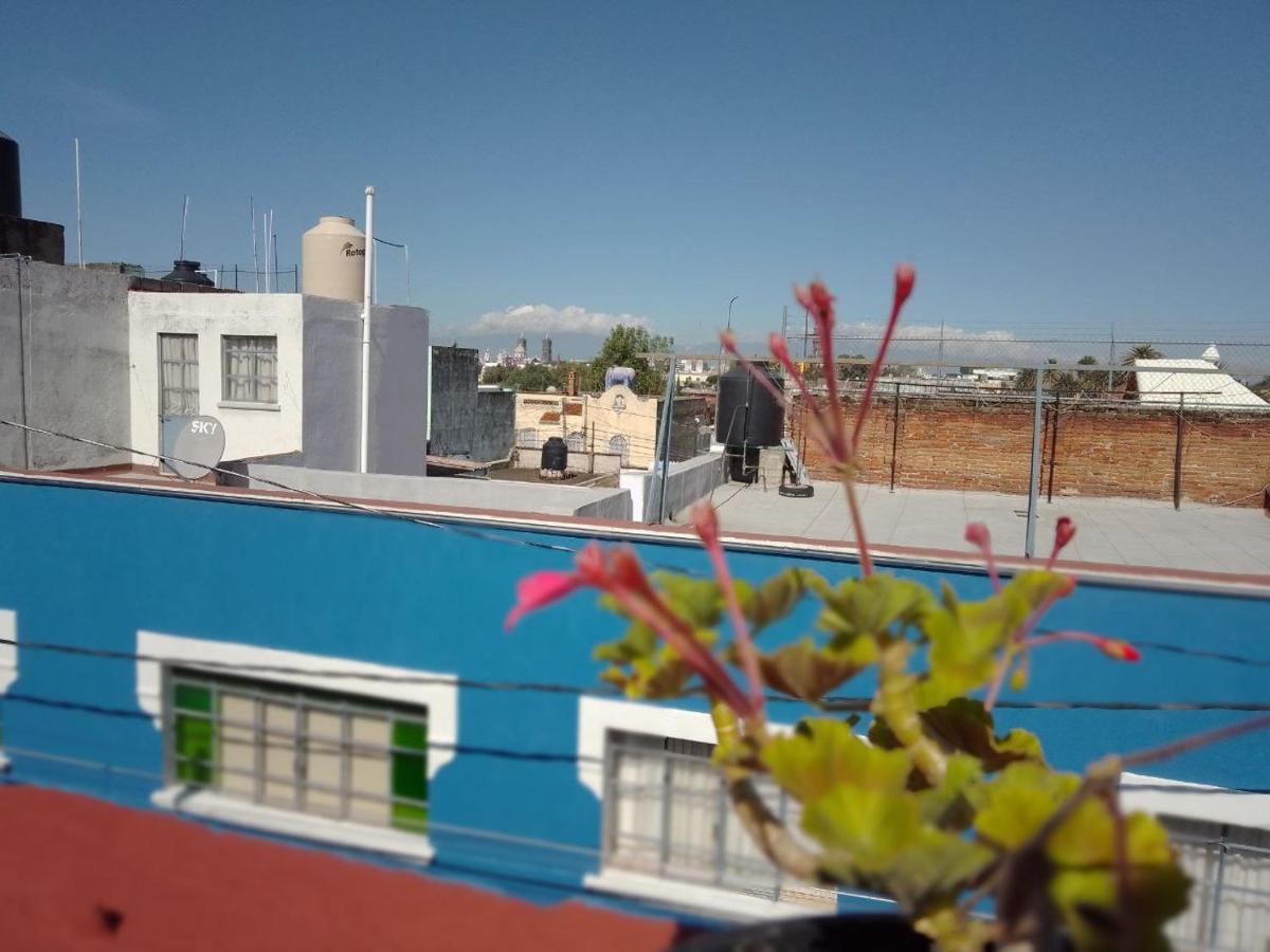 Hostal Azul Puebla Barrio El Alto Esterno foto