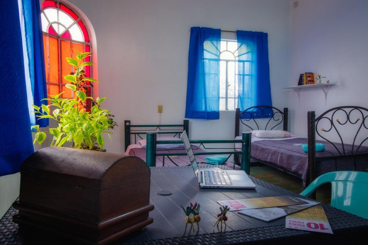 Hostal Azul Puebla Barrio El Alto Esterno foto